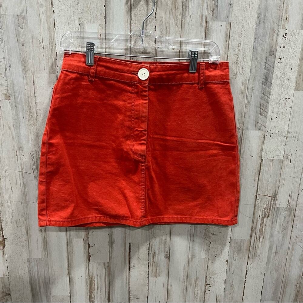 BDG Canvas Mini Skirt Burnt Orange Medium Grunge Punk Emo Urban Outfitters